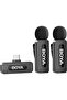 BOYA Wireless Lavalier Lapel Microphone for iPhone iPad - Dual Mini Omnidirectional Condenser Video