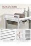 UBLH301G01 - Laundry Hamper, with 3 Removable and Extractable Baskets, Shelf, Metal Frame, 3 - 5