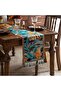 This 72-inch long table runner features tassels, a tropical rainforest embroidery pattern, and is a beautiful dressing table runn...