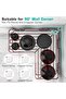 YASONIC Corner Shower Caddy, 3-Pack Adhesive Shower Caddy with Soap Holder and 12 Hooks, Rustproof S - 7