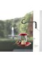 15 hooks hooks clothes kitchen iron wall Indoor Black Plant basket brackets Flower pot Wrought hooks 2- Screws included Rust resistant Suitable
