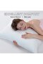 Two-piece pillowcase set, 20x26 inches, 100% cotton satin weave, breathable, cool, soft, premium sleep pillowcase, envelope closure, white. - 4
