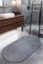 Bath Mat Double Sided Washable Non-Slip Oval Jute Single Mat Wicker