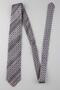 Beige Blue Small Pattern Italian Silk Pleated Tie Est233 - 6