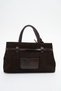 Women's Handbag Suede Brown Sly463 - 2