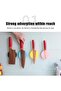 Knife Rack Wall Mounted Knife Block, Separate Magnetic Knife Holder, No Drilling Required Kitchen Su - 3