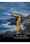 Windproof Jet Flame Lighter Metal Torch Refillable Adjustable Flame Outdoor Camping Utility Lighter