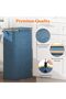 75L Narrow Laundry Basket with Lid, Foldable Laundry Hamper Slim with Laundry Bag, Laundry B - 7