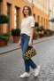 Wicker Look Hand Knitted Bag Women's Shoulder Bag Modern Design - 2
