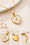 Three-dimensional Letter A Steel Necklace - 2