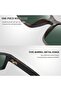 Sport Sunglasses for Men Women Uv Protection Lightweight Tr90 Rectangular Polarized Frame - 4