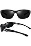 Sport Sunglasses for Men Women Uv Protection Lightweight Tr90 Rectangular Polarized Frame - 4