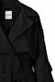 Long Windbreaker Oversized Belted Epaulet Women's Trench Coat Maxi Length - 2