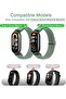 سوار مرن لـ Xiaomi Mi Band 8/9/10، حزام قابل للتمدد، قابل للتعديل، حزام نايلون قابل للتنفس - 5