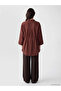 Lcw Everyday Brown Striped Oversize Dobby Women's Shirt - 4