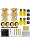 DIY Robot Smart Car Chassis Kit, Educational Toy with Speed Encoder, 4 Wheels and Battery Box for Ar - 5
