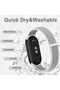 حزام نايلون لـ Xiaomi Mi Band10/9/8، حزام رياضي ناعم قابل للتعديل وقابل للتنفس، بديل لحزام المعصم. - 5