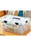 Premify Large Plastic Medical Storage Box, Child-Proof Organizer with Compartments & Handle, for Fam - 2