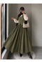Women's Hijab Double Vest & Skirt Flared Set - 4