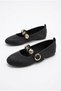 21-066 Satin Buckle Detailed Stylish Home Business Office Comfortable Daily Shoes Women's Ballerinas - 4