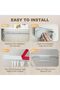 Multifunctional Sliding Rail Hook Rack for Kitchen Utensils - 10 Hooks Wall-Mounted Space Saving Org - 4