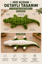 55 cm Plush Crocodile Small Size Soft Toy Sleeping Companion Cute Plush Crocodile - 7