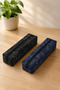 2-Piece Mathematical Formula Printed Pencil Case Multi-Purpose Pen Holder