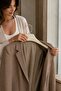 Coat Clothes Hanger 10 Pcs Cream Color 39 cm Wide Shoulder Premium Thick Hanger Wide Sturdy Hook
