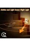 إضاءة ليلية، مجموعة من 2 مصباح ليلي LED دافئ يوصل بالكهرباء، إضاءة ذكية تعمل بمستشعر من الغسق حتى الفجر - 6