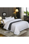 ® 4-Piece Duvet Cover Set –Single Size, Includes 1 Duvet Cover(150x200cm), 1 Fitted Sheet(120x200+30cm) 2 Pillowcases(53x75cm) - 3