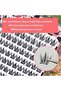 Self-Adhesive Eyelashes Press-On Cluster Lashes, 100 Clusters Pre-Glued Natural Eyelash Extensions f - 4