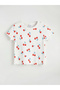 Two Mt Shop Quality Cherry Printed Baby Girl Shorts Set - 4