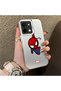 Vivo Y28 Compatible Silicone Edge Hard Back Case Couple Phone Case Spider Man Patterned - 3