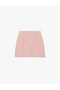 Slim Fit Metal Accessory Buttoned High Waist Tweed Mini Skirt - 6