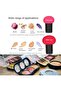 2 Pcs Mushroom Makeup Blending Sponge with Handle,Cosmetic Puff Storage Box,Soft Elastic Beauty Appl - 5