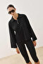 Long Sleeve Polo Neck T-Shirt Black - 5