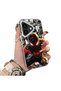iPhone 16 Plus Compatible Spiderman Patterned Silicone Edge Hard Back Case Couple Phone Case