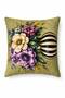 Villa Garden Digital Printed Set of 4 Throw Pillow Covers Soft Suede Fabric (40X40 cm) - 3