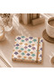 (Sticky Notes) Retro Rose Design & Hard Cover & Rubber - 7.6X7.6 cm