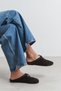 Arem Brown Inner-Outer Leather Suede Bow Detail Flat Sole Women's Slippers - 3