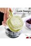 Purple Fruit Colander, Double Layer Draining Basket, Berry Washer Strainer Container with Sa - 3