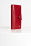 Lehix Genuine Leather Wallet with Compartments Red - 4