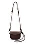 Mino Adjustable Knot Detail Strap Women's Mini Crossbody Bag with Ankle Accessory Bitter Brown