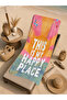 Colorful Gradient This Is My Happy Place Written 70X150 Beach Towel - Cotton Bath Towel - 5
