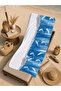 Blue Ocean Dolphin and Seashell Patterned 70X150 Beach Towel - Cotton Bath Towel - 5