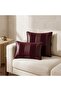 Mosaic Luxury Leather and Fabric Matching Decorative Throw Pillow Modern Stylish Plain Design - 3