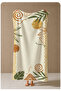 Cream Minimal Tropical Leaf Line Patterned 70X150 Beach Towel - Cotton Bath Towel - 4