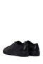 Men's Black Lace-Up Thick-Soled Leather Sneaker Wm740020Df - 6