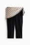 Scarf-detail Capri leggings - 5