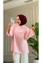 6558 - Stylish, Comfortable, Underarm Side Tie Detail, Woven Soft Fabric, Women's Poplin Shirt-Tunic